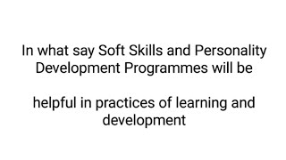Soft skills for employees | Learning and development | question paper solution screenshot 2