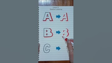 Easy SHADOW LETTERING Tutorial | Letter 