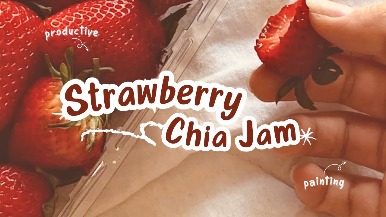 How to make Homemade Strawberry 🍓 chia jam using jaggery recipe 