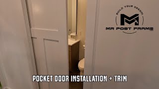 Mad County Build | Pocket Door Installation w/Soft Close + Trim