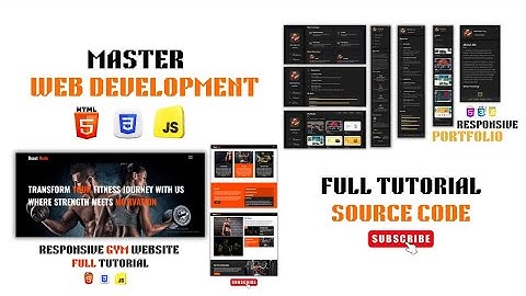 Master Frontend Web Development With 2 Real World Portfolios using html css js Beginners to Advanced
