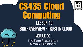 CS435 Cloud Computing | Lecture 19 | Mid Term Preparation | Byte Class