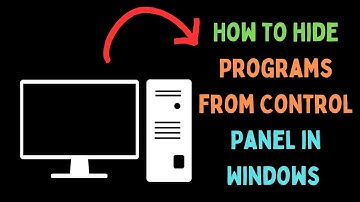 How to Hide Programs From Control Panel in Windows 11