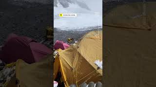Guide Shows Trash Piling Up at Mount Everest Campsite