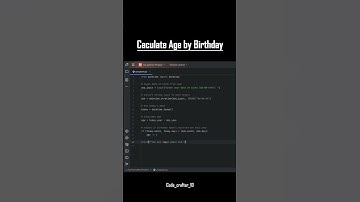 Python Program to Calculate Age from Birthday | Beginner Friendly Tutorial
