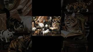 Cat Archive 029 | A Cat Reading Stories to Cats in Paintings