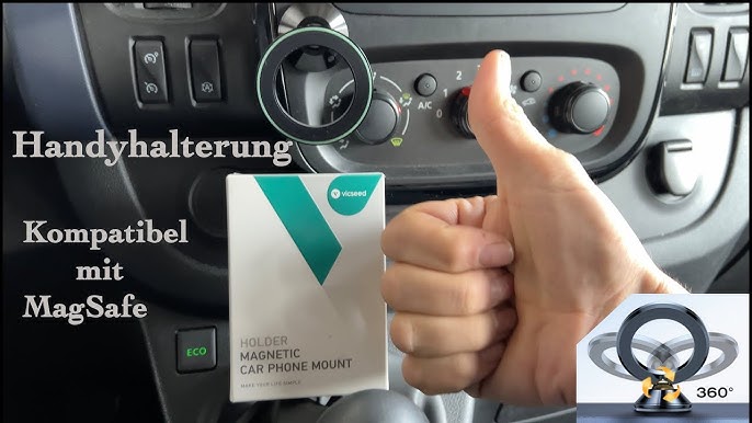 VICSEED Handyhalterung Auto Magnet für Saugnapf & Belüftung
