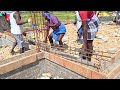 🔥Basement Technology of Belt Reinforced Concrete-Sand and cement mixer construction