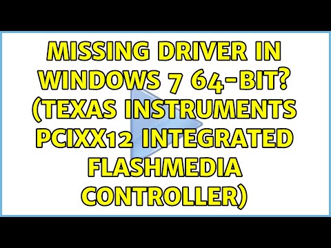 texas instruments pcixx12 integrated flashmedia controller driver windows 7 64