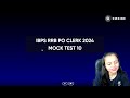 IBPS RRB PO / CLERK 2024 | Reasoning | Mock Test -10 | Banking Exam Preparation 2024 | Shipra Singh Mp3 Song