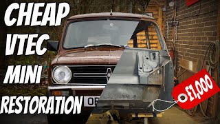 CHEAP! Classic Mini Restoration - VTEC Engine Swap *Bulkhead Mods*