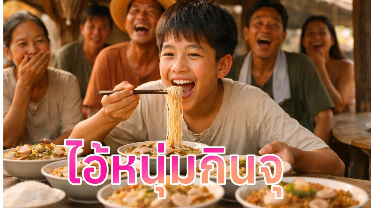 นิทาน ไอ้หนุ่มกินจุ🌺“เอ็งนี่สุดยอดจริง ๆ บุญหลาย กินจนชนะคนทั้งงาน”