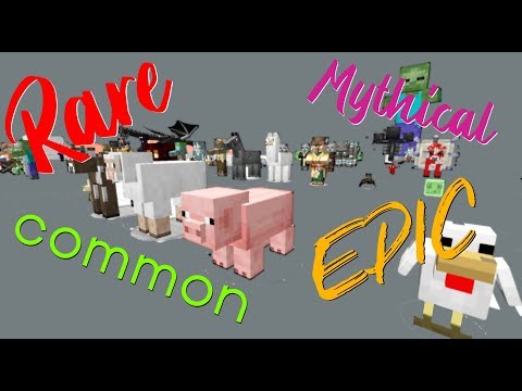 all-mobs-in-minecraft-by-rarity!-|-minecraft