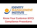 Know your customer kyc compliance procedures