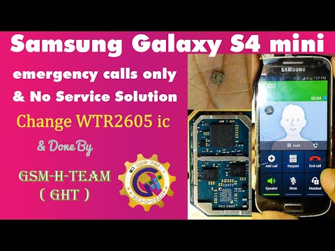 Samsung Galaxy S4 mini Emergency Call Only / No Service Problem Solution #gsm_h_team