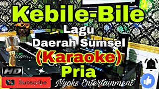 KEBILE BILE - Lagu Daerah Sumatera Selatan (KARAOKE) Instrument || Nada Pria || C=DO