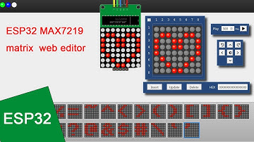 ESP32: Web matrix editor 8x8  (max7219)