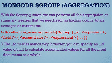 $group pipeline operator | MongoDB aggregation pipeline $group stage | MongoDB tutorial in Hindi 12