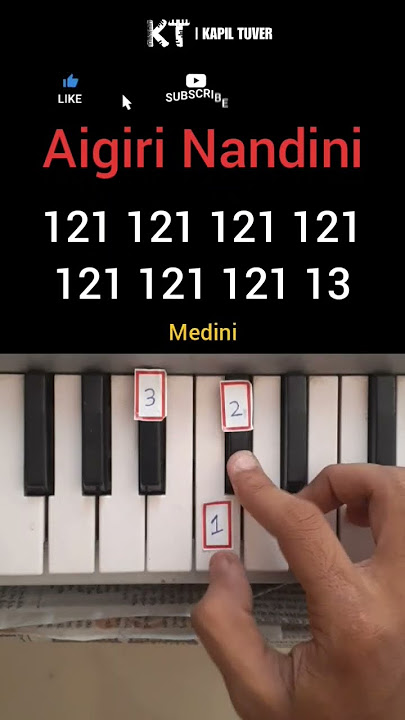 Aigiri Nandini Piano #aigirinandini #pianotutorial #shorts