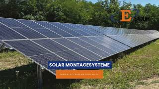 Montagesysteme für Solaranlagen. Electraplan E-Solar. Solar Montagesysteme. #Solarmontagesysteme