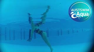 Aqua fitness move exercise - aqua plank variation CORE challenge