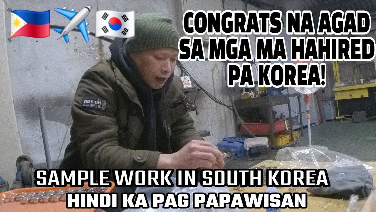 TRABAHO NA HINDI KA PAG PAPAWISAN DITO SA SOUTH KOREA | FACTORY WORKER IN KOREA.SAMPLE WORK