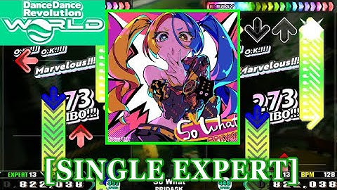 【DDR WORLD】 So What / PRIDASK [SINGLE EXPERT] 譜面確認+Clap