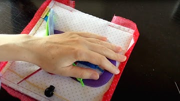 Quiet Book binding tutorial Part THREE: handling the edges of the book sheets with binding strips