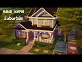 Base Game Suburban Home || The Sims 4 Speed Build