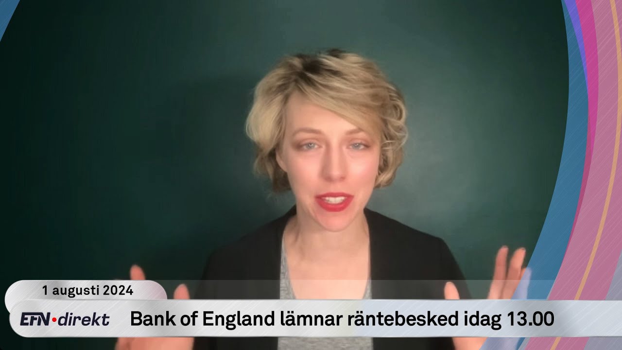 Därför sänker engelska centralbanken räntan