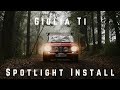 Installing spotlights on the Giulia Ti (And other electrical fixes)