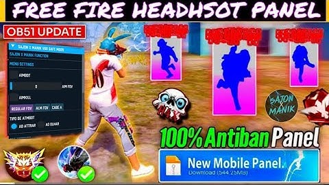 AIMKILL ☠️ MOD MENU 🔥Antiban FF Panel🔥Free Fire Injector🔥Ob51 Free Fire Hack😈FF panel Hack Mobile|FF