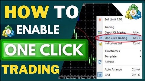 Forex Trading MT5 Tutorial One Click Trading #forextrading #mt5