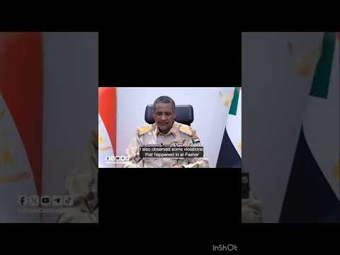 كلمة رئيس المجلس الرئاسي الفريق أول محمد حمدان دقلو بمناسبة تحرير الفاشر 29 10 2025 Sudan السودان
