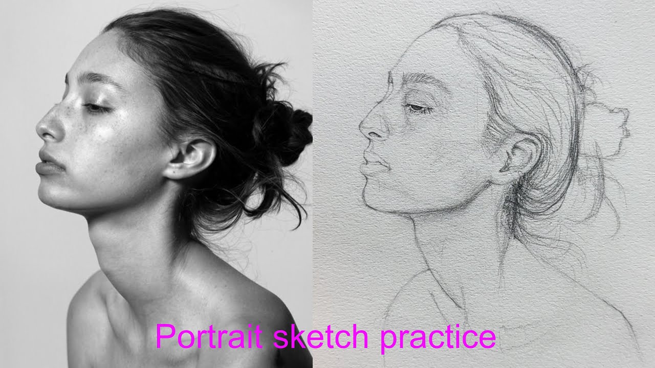 Learn How to draw a portrait using Loomis method - YouTube