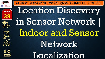 L39: Location Discovery in Sensor Network | Indoor and Sensor Network Localization | ASN Lectures