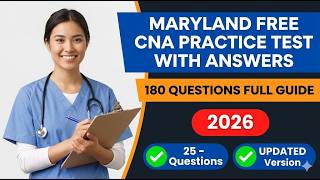 Maryland Free CNA Practice Test 2026 | 180 Real Questions and Answers Full Exam Guide