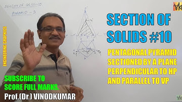 Section of Solids -10, Pyramid -5 by Prof. Vinodkumar