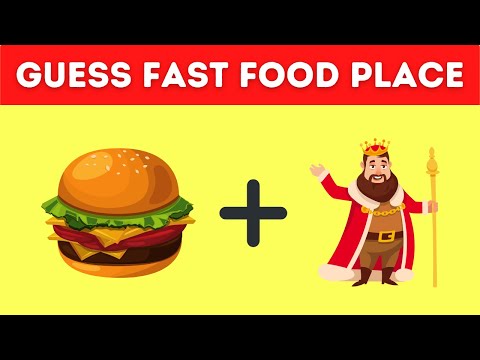 Guess The Fast Food Place By Emoji | Food Emoji Quiz | Emoji Puzzles