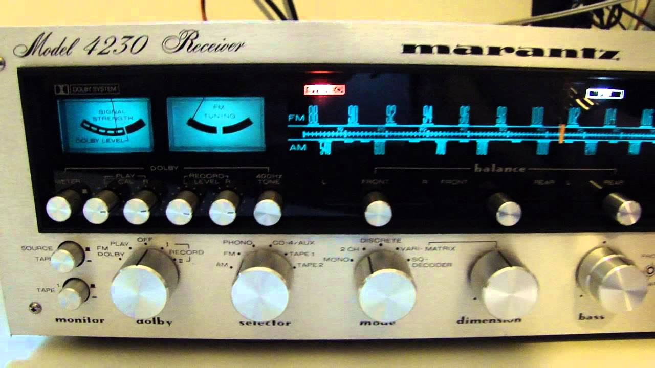 marantz 4230 receiver quadradial test - YouTube
