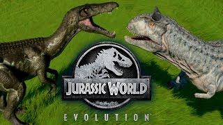 Барионикс против Карнотавра и 5 звезд Исла-Меэрта Jurassic World EVOLUTION