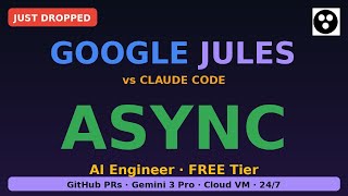 Google Jules vs Claude Code — Async AI Engineer FREE #shorts