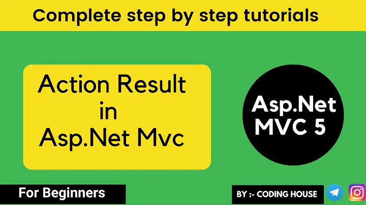 what is action in  MVC  || Types of Action Results in MVC || MVC tutorial for Beginners in .NET C#