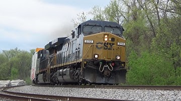 Fresh CSX YN3C AC44CW 5112 w/ Nice K5LA Leads Manifest Q584-16 on 4/16/22