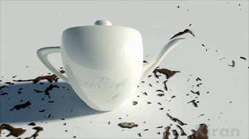 Realflow and 3ds max Teapot Animation
