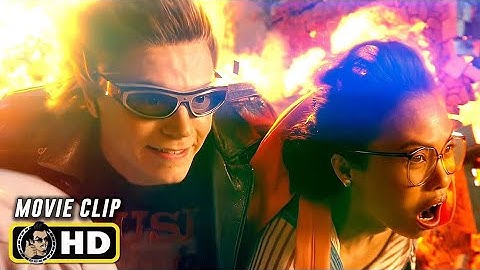 Quicksilver Saves Everyone From Exploding X-Mansion Scene - Sweet Dreams - X-Men: Apocalypse (2016)