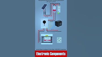 Components and Wiring Diagram of Off Grid Solar System #shots #electricial #electical #shots #fyp