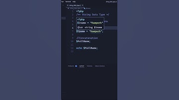 PHP Tutorial: String Concatenation - Part -9 #shorts #phptutorial