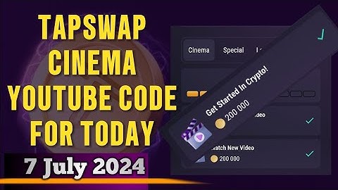 7 & 8 July Tapswap Code Today | Get started in crypto!#getstartedincrypto