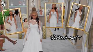 Dawn Goes Wedding Dress Shopping! | The Sims 4 | Whimsy Stories